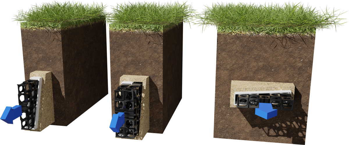 Trench Drainage - Strip Filter Drains by Atlantis Corporation